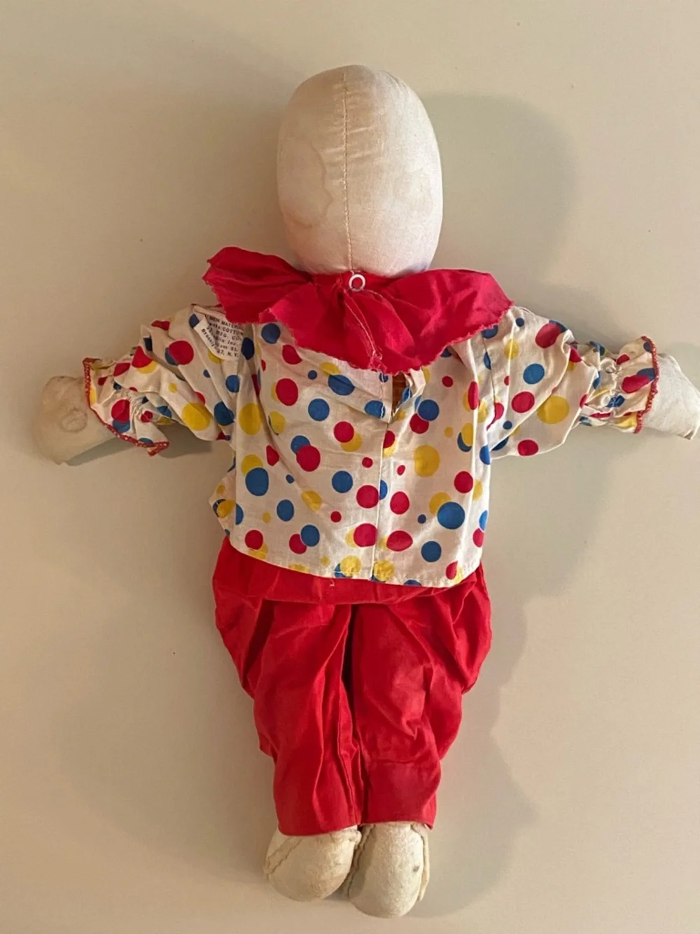 Vintage Gund Creation Rubber Face Clown Doll 1950’s 60’s J Swedlin Retro Kitschy